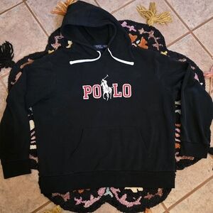 🔥🔥Black And Red Polo Ralph Lauren Hoodie 🔥🔥 Size XL